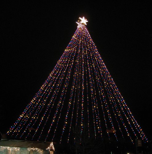 Trail of Lights moonlight tower cone of lights